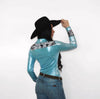 Marvel-ous Metallic Pearl Snap Rodeo Shirt by Neon Spur