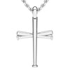 XL Baseball Bat Cross Necklace