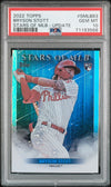 Graded 2022 Topps Bryson Stott #SMLB83 Stars of MLB Update Rookie RC Baseball Card PSA 10 Gem Mint