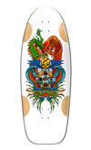 BullDog Designs "Dragon" 11.875" White Formica Skateboard Deck