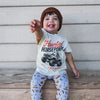 HAUNTED HORSEPOWER HALLOWEEN TEE - VINTAGE CREAM by LITTLE RAD THINGS