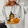 Halloween Witchy Dogs Shirt or Sweatshirt – Cute Unisex Fall Graphic Tee, Relaxed Fit - Part2 by Dog Mom Hat