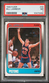 Graded 1988 Fleer Bill Laimbeer #42 Basketball Card PSA 7 Near Mint