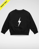WHITE BOLT CREWNECK - BLACK by LITTLE RAD THINGS