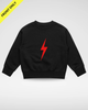 CRIMSON BOLT CREWNECK - BLACK by LITTLE RAD THINGS