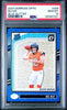 Graded 2024 Panini Donruss Optic Bo Nix #209 Blue Glitter Rookie RC Football Card PSA 10 Gem Mint by Hall of Fame Sports Memorabilia