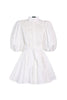 BROMELIA DRESS MINI IN EMBROIDERY GARDEN OFF WHITE by No Pise La Grama Web