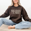 Make Heaven Crowded Sweatshirt | Faith Graphic Crewneck Pullover by Hey Jude Graphic Tees