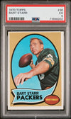 Graded 1970 Topps Bart Starr #30 Football Card PSA 5 Excellent