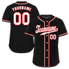 Custom Black Classic Style White Authentic Baseball Jersey