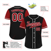 Custom Black Brown Raglan Sleeves Brown Authentic Baseball Jersey