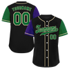 Custom Black Two Tone Green Authentic Baseball Jersey