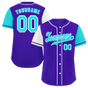 Custom Blue Two Tone Aqua Authentic Baseball Jersey