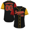 Custom Black Two Tone Brown Authentic Baseball Jersey