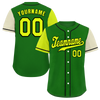 Custom Green Two Tone Yellow Authentic Baseball Jersey