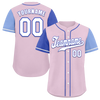 Custom Pink Two Tone White Authentic Baseball Jersey