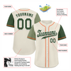 Custom Grey Two Tone Green Authentic Baseball Jersey