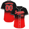 Custom Black Red Graffiti Pattern Red Authentic Baseball Jersey