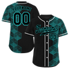 Custom Black Aqua 3D Pattern Black Authentic Baseball Jersey BSBJ0a-bc0fbd8