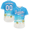 Custom Blue White Hawaii White Authentic Baseball Jersey BSBJ0a-bc0fb7c