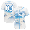 Custom White Blue Hawaii White Authentic Baseball Jersey BSBJ0a-bc0fb78