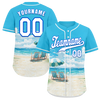 Custom Aqua Hawaii White Authentic Baseball Jersey BSBJ0a-bc0fb79