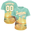 Custom Aqua Orange Hawaii White Authentic Baseball Jersey BSBJ0a-bc0fb80