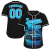 Custom Black Drift Fashion Aqua Authentic Baseball Jersey BSBJ0a-bc0fb8a