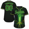 Custom Black Green Drift Fashion Green Authentic Baseball Jersey BSBJ0a-bc0fb8b