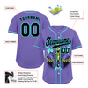 Custom Purple Skull Fashion Black Authentic Baseball Jersey BSBJ0a-bc0fb9d