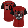 Custom Red Black Skull Fashion Black Authentic Baseball Jersey BSBJ0a-bc0fb9e