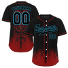 Custom Black Red Skull Fashion Black Authentic Baseball Jersey BSBJ0a-bc0fb97