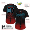 Custom Black Red Skull Fashion Black Authentic Baseball Jersey BSBJ0a-bc0fb97