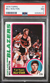Graded 1978 Topps Bill Walton #1 Basketball Card PSA 7 Near Mint