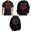 B Bandana Lettering Chicano Shirt – Chicana Cholo Lowrider Style Hoodie & West Coast Aesthetic Sweatshirt