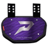 Phenom Elite Football Back Plate - Purple with Chrome P Logo