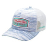 Bait & Tackle Patch What The Fin Snapback Trucker Hat Ghost Water Camo/Light Grey by DoodleBug's
