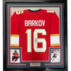 Framed Autographed/Signed Aleksander Barkov 35x39 Florida Red Hockey Jersey Beckett BAS COA by Hall of Fame Sports Memorabilia