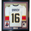 Framed Autographed/Signed Aleksander Barkov 35x39 Florida White Hockey Jersey JSA COA by Hall of Fame Sports Memorabilia