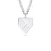 Baseball Pitchers Strikeout Backwards K Necklace