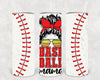 Baseball Mama 20 oz Skinny Tumbler by Anchored Grace Boutique