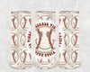Baseball Vibes 20 oz Skinny Tumbler by Anchored Grace Boutique
