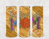 Basketball Mom 20 oz Skinny Tumbler by Anchored Grace Boutique