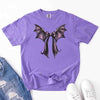 Bat Bow Comfort Colors Shirt – Trendy Halloween Tee by Adorb Custom Tees