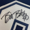 Framed Autographed/Signed Bill Bates 35x39 Dallas Dark Blue Football Jersey PSA/DNA COA