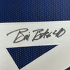 Framed Autographed/Signed Bill Bates 35x39 Dallas Thanksgiving Day Football Jersey PSA/DNA COA