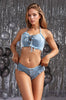 Denim Bra and Panty Set by 3wishes.com