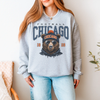 Chicago Football Bear Crewneck Sweatshirt – Good Better Best Motivational Back by Hey Jude Graphic Tees