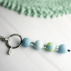 Bermuda Blue 4-Ball Keychain by Jilzarah by DoodleBug's