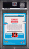 Graded 2023 Panini Donruss Chase Brown #318 Rookie RC Football Card PSA 10 Gem Mint